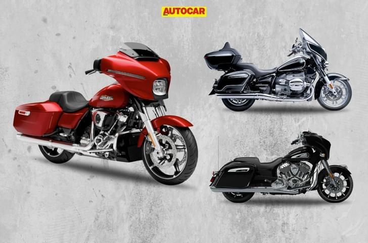 Harley Davidson Street Glide vs Indian Chieftain and BMW R 18 Transcontinental